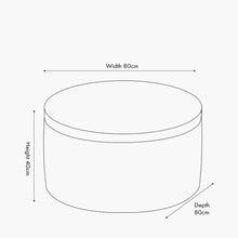 Indlæs billede til gallerivisning Leather storage Arturo pouffe