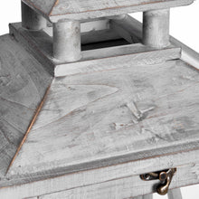 Load image into Gallery viewer, Set of three large grey wash lanterns