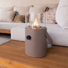 Indlæs billede til gallerivisning Cosiscoop metal & glass outdoor fire lantern in severn colours