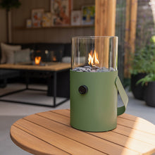 Indlæs billede til gallerivisning Cosiscoop metal & glass outdoor fire lantern in severn colours