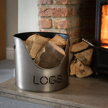 Afbeelding in Gallery-weergave laden, Log, Kindling Buckets & Matchstick Holder sets in four finishes