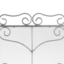Indlæs billede til gallerivisning Large heavy ornate fire screen in silver or black