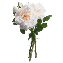 Indlæs billede til gallerivisning Peachy cream faux rose bouquet