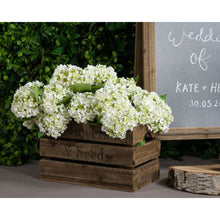 Indlæs billede til gallerivisning faux hydrangea white lace cap in vase