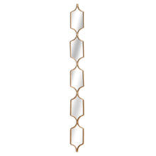 Load image into Gallery viewer, Decorative hanging long rectangles mirror in silver, gold or black