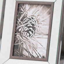 Indlæs billede til gallerivisning Glass mirror & wood photo frame in three sizes