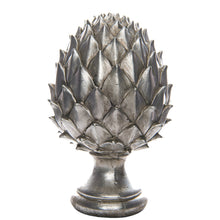 Load image into Gallery viewer, Large silver pinecone finial