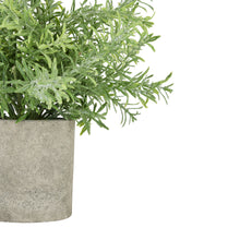 Carica l'immagine nel visualizzatore di Gallery, Faux Rosemary plant In stone effect pot