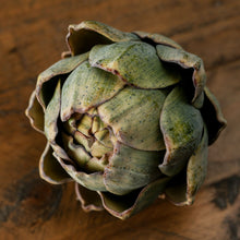 Load image into Gallery viewer, Faux artichoke with realistic details and texture, perfect for home decor without maintenance.