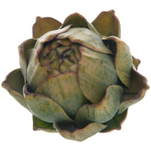 Load image into Gallery viewer, Lifelike faux artichoke with realistic textures and details, perfect for decorative displays and maintenance-free decor.