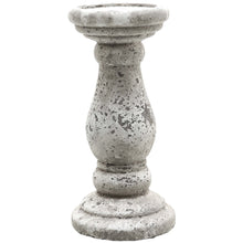 Carica l'immagine nel visualizzatore di Gallery, Antiqued stone ceramic candle holder in three sizes