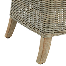 Indlæs billede til gallerivisning Outdoor tall wicker dining chair & cushion