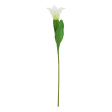 Indlæs billede til gallerivisning Faux white parrot tulips bunch of 5 stems