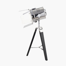 Indlæs billede til gallerivisning Film tripod silver floor & table lamp in two sizes