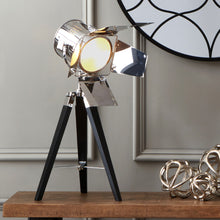 Indlæs billede til gallerivisning Film tripod silver floor & table lamp in two sizes