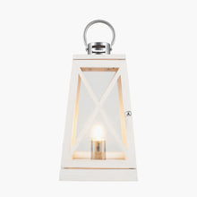 Indlæs billede til gallerivisning White or grey wash Devon table lantern