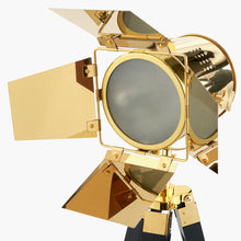 Load image into Gallery viewer, Film tripod gold floor lamp in two sizes