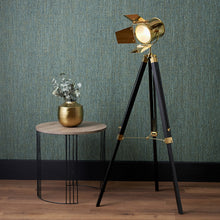 Load image into Gallery viewer, Film tripod gold floor lamp in two sizes