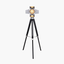 Indlæs billede til gallerivisning Film tripod silver floor & table lamp in two sizes