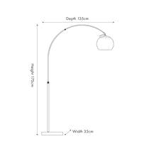 Indlæs billede til gallerivisning Metal & marble retro floor lamp in three finishes