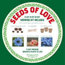 Afbeelding in Gallery-weergave laden, Seeds of Love. Eco grow your Own plant, gardening kit.