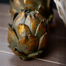 Load image into Gallery viewer, Antique bronze artichokes in two sizes
