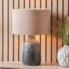 Load image into Gallery viewer, Linen 50cm cylinder lampshade in a range of colours