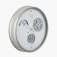 Indlæs billede til gallerivisning Metal working cog wall clock in two colours