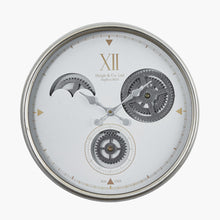 Indlæs billede til gallerivisning Metal working cog wall clock in two colours