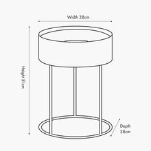 Lade das Bild in den Galerie-Viewer, Wood veneer & black metal storage table in a range of colours