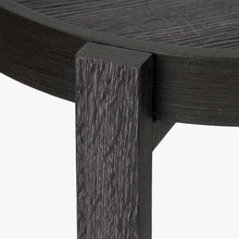 Indlæs billede til gallerivisning Dark grey oak veneer side tray table