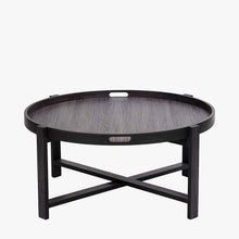 Indlæs billede til gallerivisning Dark grey oak veneer coffee table