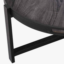 Indlæs billede til gallerivisning Dark grey oak veneer coffee table