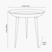 Indlæs billede til gallerivisning Enamel & gold metal side table in a range of colours