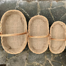 Indlæs billede til gallerivisning Oval lined barley twist willow garden trug