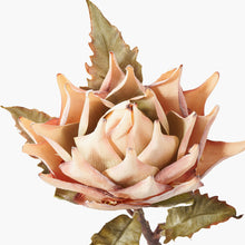 Carica l'immagine nel visualizzatore di Gallery, 6 faux lotus leaf stems in two colours