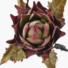 Carica l'immagine nel visualizzatore di Gallery, 6 faux lotus leaf stems in two colours