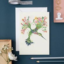 Load image into Gallery viewer, The hummingbird - greeting card
