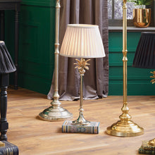 Carica l'immagine nel visualizzatore di Gallery, Palm tree table lamp base in nickel metal