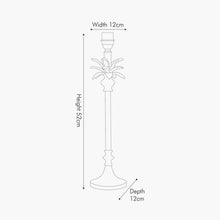 Carica l'immagine nel visualizzatore di Gallery, Palm tree table lamp base in gold metal