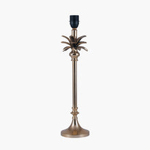 Carica l'immagine nel visualizzatore di Gallery, Palm tree table lamp base in gold metal