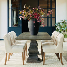 Indlæs billede til gallerivisning Bouclé dining chair in grey or cream