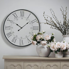 Indlæs billede til gallerivisning Large embossed station clock