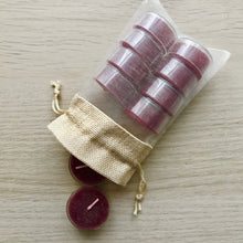 Load image into Gallery viewer, bag of ten rustic coloured tealights