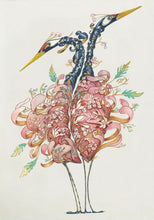 Load image into Gallery viewer, Two Cranes - greeting card