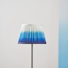 Charger l'image dans la galerie, Lampshade 40cm in a striking ombre cobalt blue design, expertly pleated to add contemporary style.