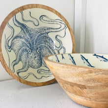 Indlæs billede til gallerivisning Enamel Octopus Bowl, 23cm