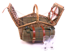 Afbeelding in Gallery-weergave laden, Picnic basket, the tweed fully fitted hamper for two people
