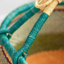 Indlæs billede til gallerivisning Bolga shopper basket in blue & green