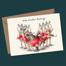 Carica l'immagine nel visualizzatore di Gallery, Nine ladies dancing - Christmas card